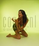 Stock Model Colours 
Model at studio in Amterdam, by order of Diamonde Jewelry. May 15, 2000.

[keywords]Posed, Green[/keywords]